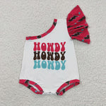 SR0316 Fashion HOWDY Baby Cute Girl's Romper