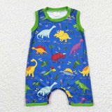 SR0342 Dinosaur Baby Boy's Romper