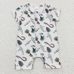 SR0259 Fishing Hook Buttons Baby Boy's Romper