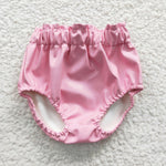 SS0050 Pink Shiny Newborn Baby Bummie Bloomers