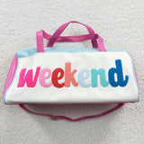 BA0051 Weekend Colorful PU Bag Leather Duffle Bag