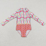 S0116 Summer Rainbow Girl's Swimsuit