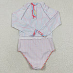 S0116 Summer Rainbow Girl's Swimsuit