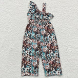 SR0366 Western Print Fashion Girl's Jumpsuit