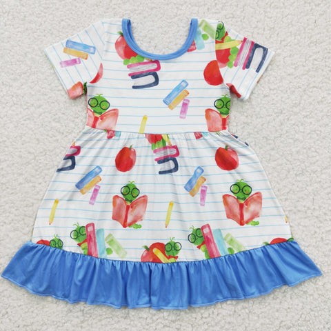 GSD0333 Back To School Apple Girl's Dress