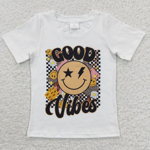 BT0221 Good Vibes Boy Shirt Top