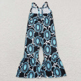 SR0369 Summer Turquoise Girl's Jumpsuit