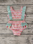 MOQ 5 pcs Summer Rainbow Girl's Swimsuit